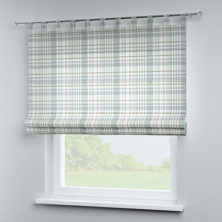 Roleta rzymska Verona 110x150 kratka zielono-szary melanż