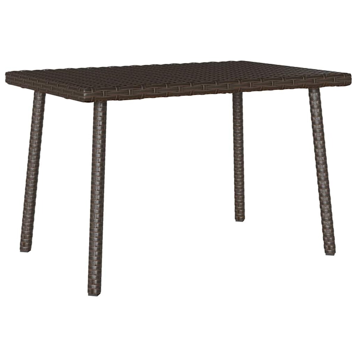 vidaXL Stolik kawowy ogrodowy prostokątny brązowy 60x40x37 cm