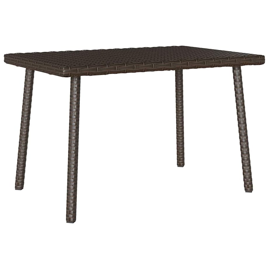 vidaXL Stolik kawowy ogrodowy prostokątny brązowy 60x40x37 cm