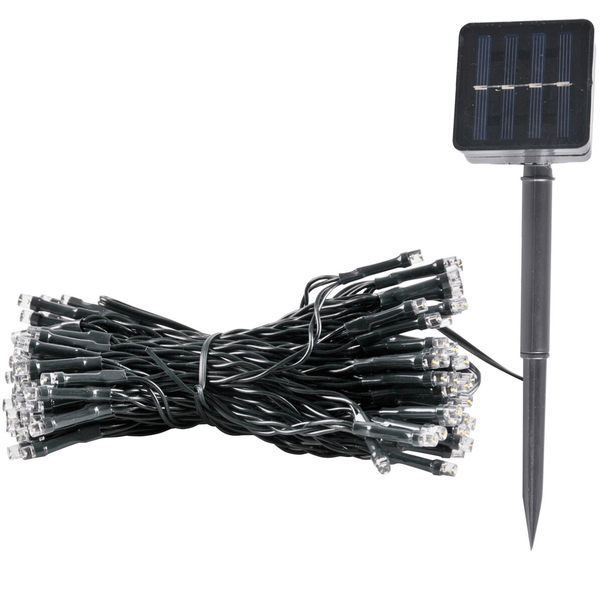 Zewnętrzne lampki choinkowe łańcuch 100 LED ciepła, 11.9 m, POLUX