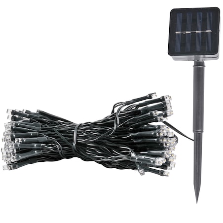 Zewnętrzne lampki choinkowe łańcuch 100 LED ciepła, 11.9 m, POLUX