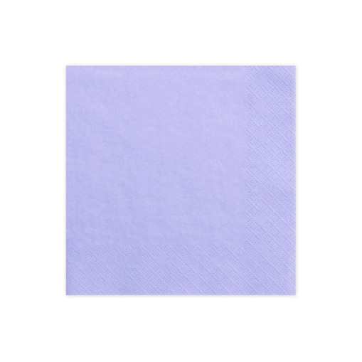 Serwetki trójwarstwowe, liliowy, 33x33cm (1 op. / 20 szt.)