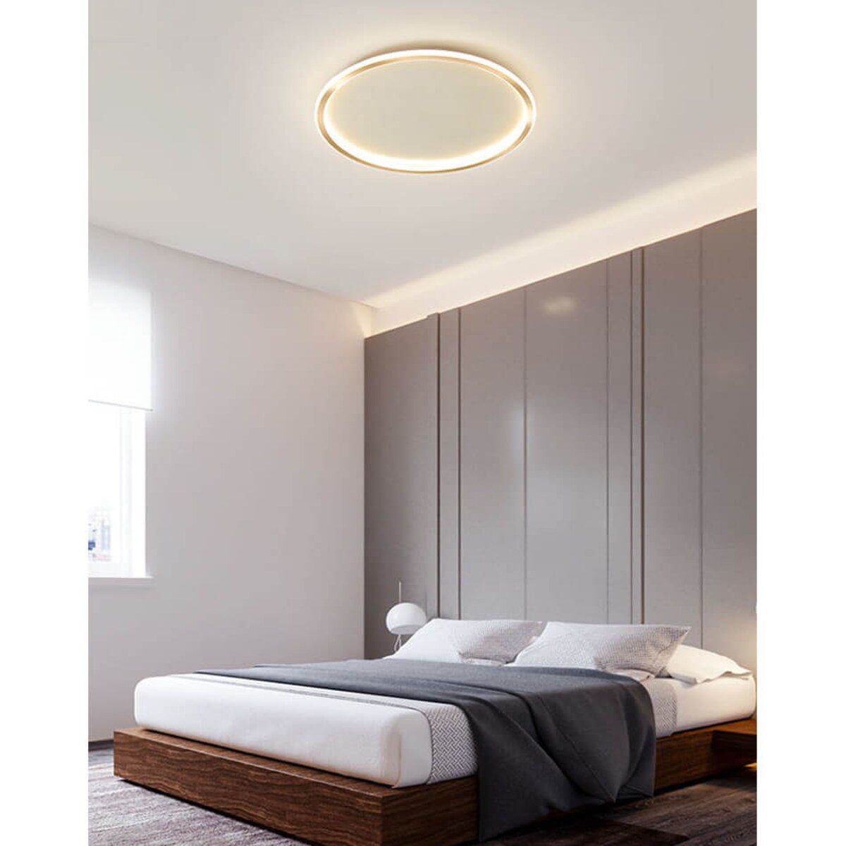 Plafon Cerchio ABR-PLO-30W-40CM-CCT Abruzzo LED 30W 3000-6000K złoty biały