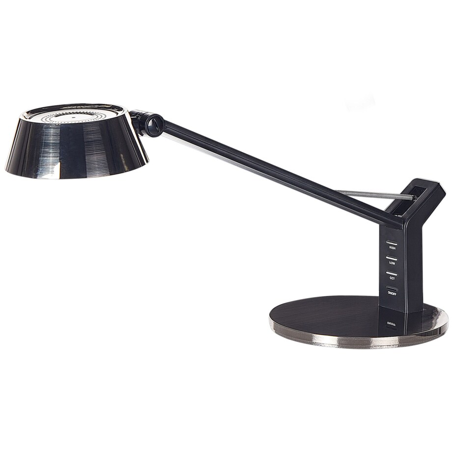 Lampa biurkowa LED metalowa z portem USB mosiężna CHAMAELEON