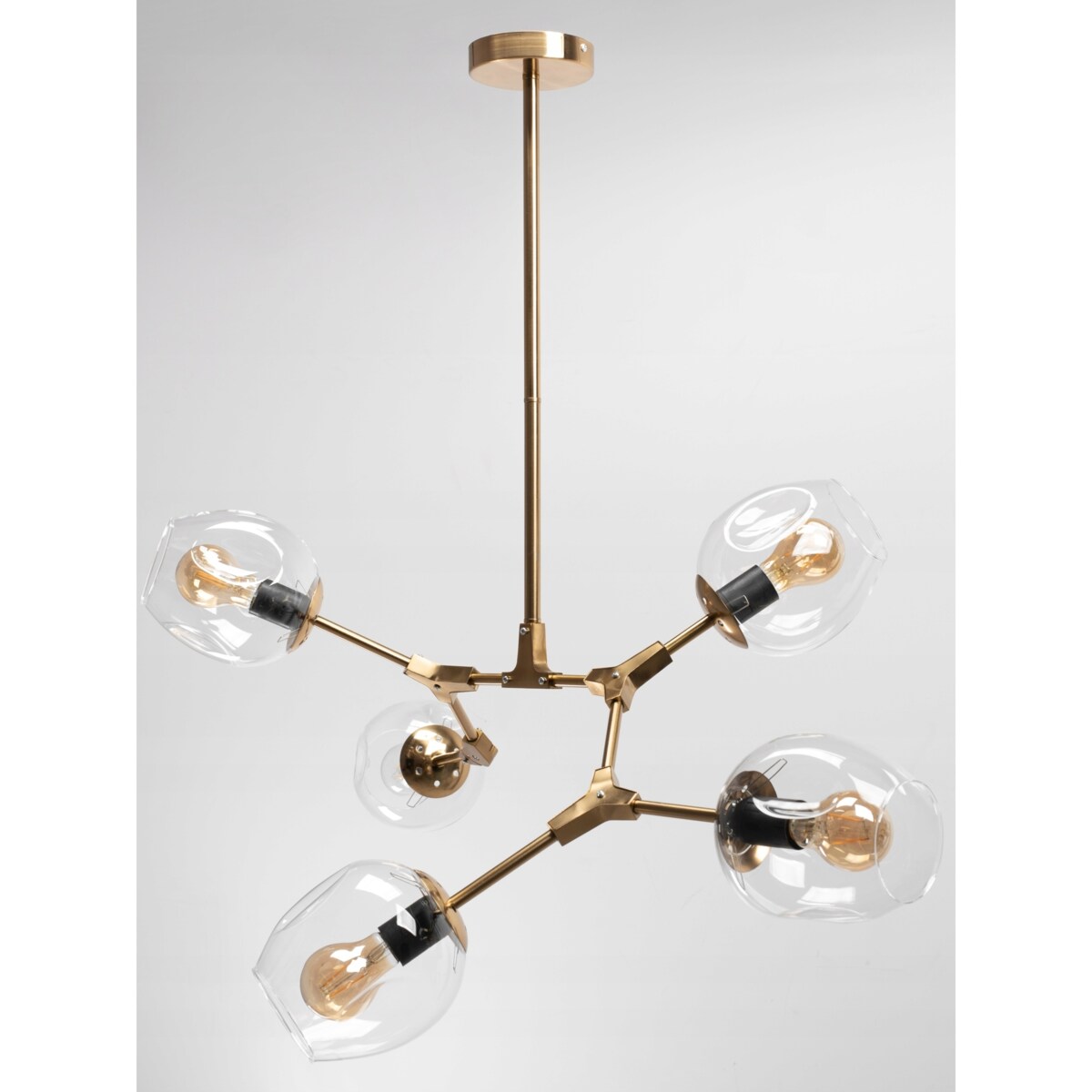 Lampa Sufitowa Nowoczesna Gold 5-Ramienna Złota