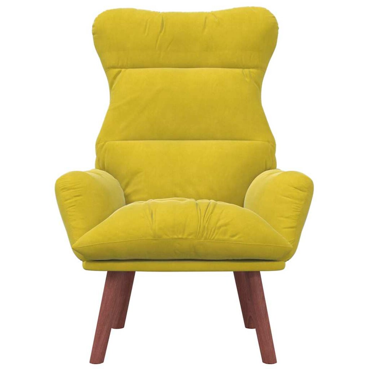 vidaXL Fotel relaksacyjny Żółty 69 x 74 x 93 cm Aksamit