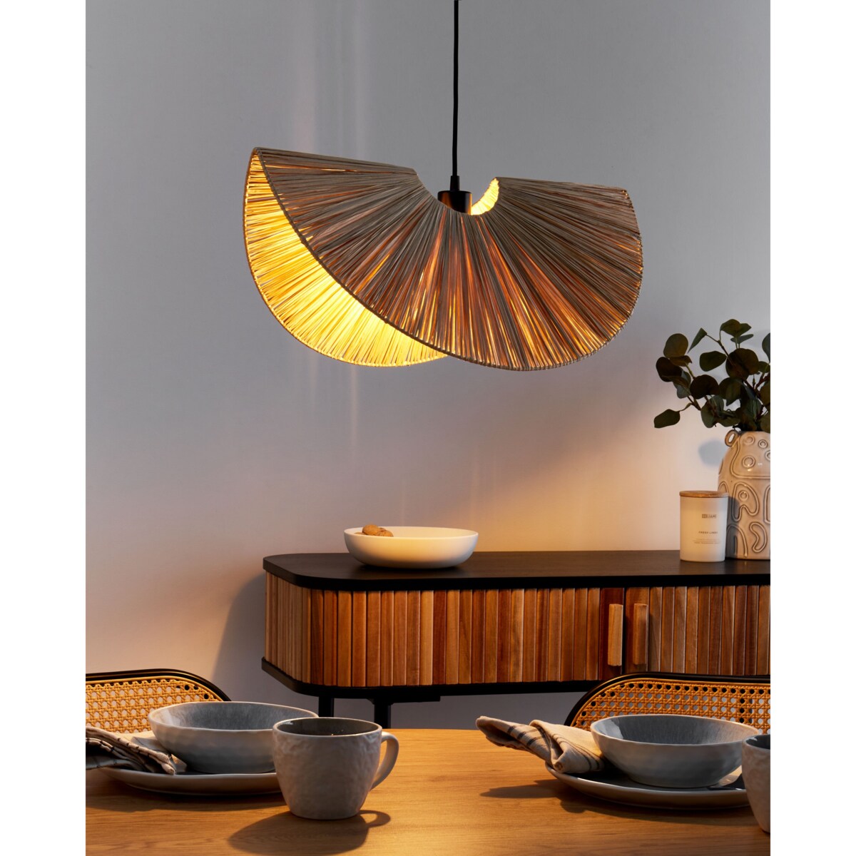 Lampa wisząca HERRON Papier Naturalny