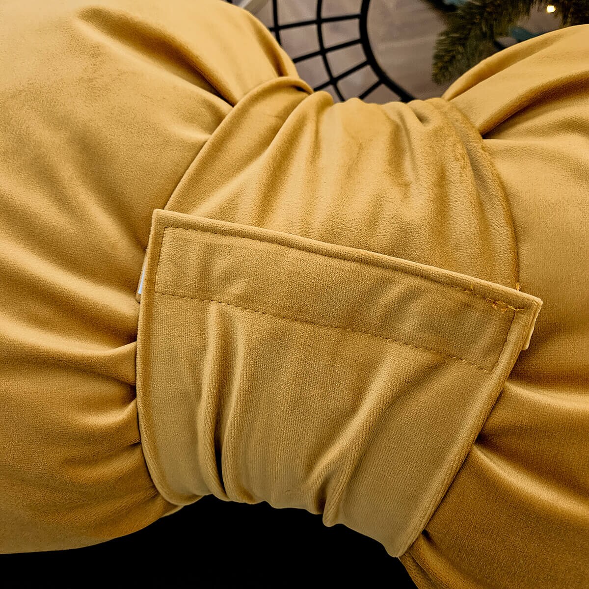 Poduszka XMAS wzór XM46 | Kokarda musztardowa 40 x 60 cm