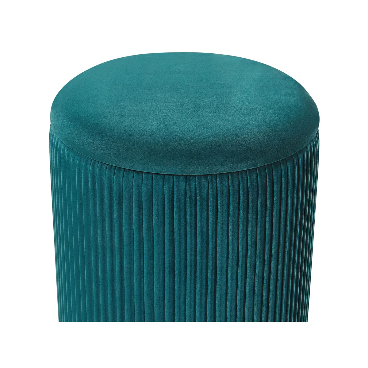 Zestaw 2 pufów ze schowkiem niebieski MIRAMAR