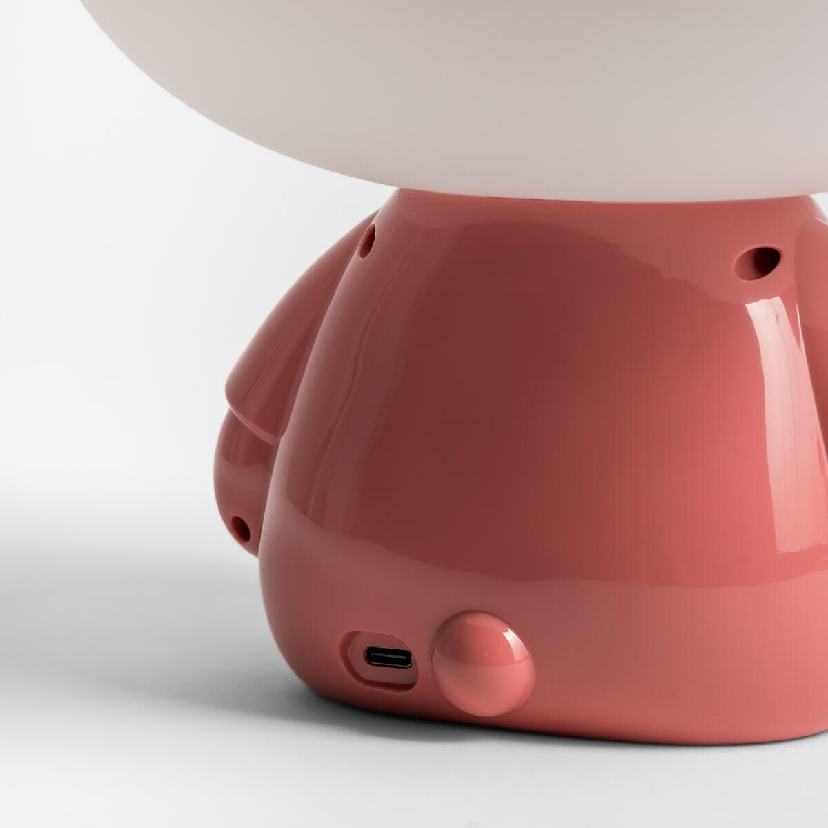 Lampka nocna dziecięca na stolik Pig KDR-603B-PK Zumaline LED 3W 4000K biała różowa