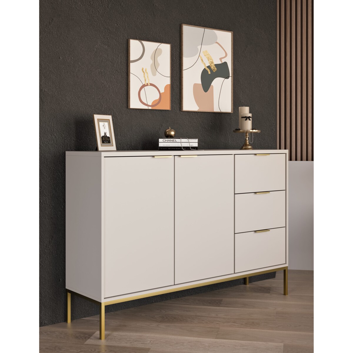 Komoda Austin kaszmir & złota