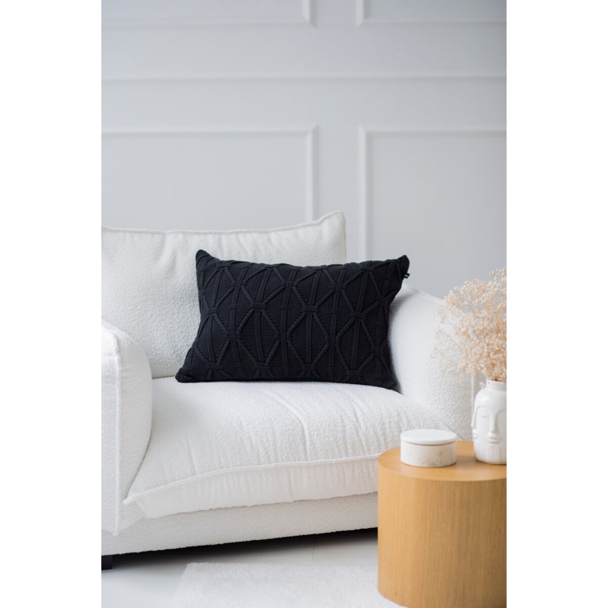 Poszewka brytyjska podłużna grafitowa, 40 x 60 cm, La Manta