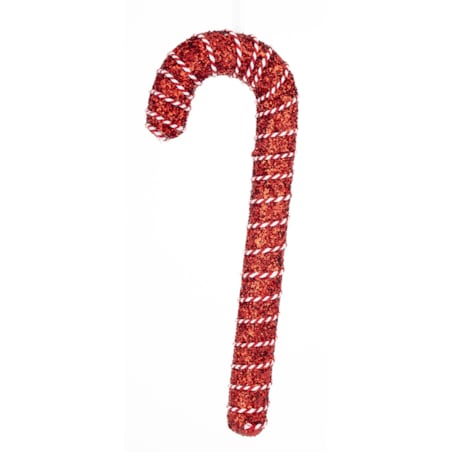 Dekoracja - 4 szt. zawieszka laska 30x11x3,5 cm GENADE czerwona