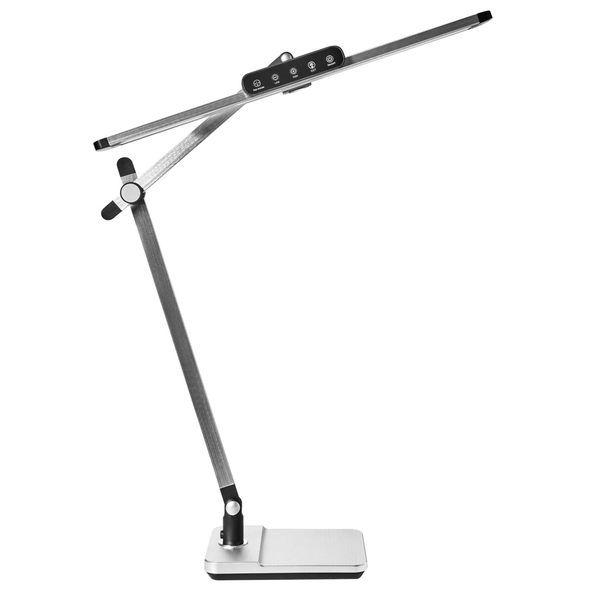 Lampa biurkowa LED SERPENS Ze ściemniaczem Srebrny