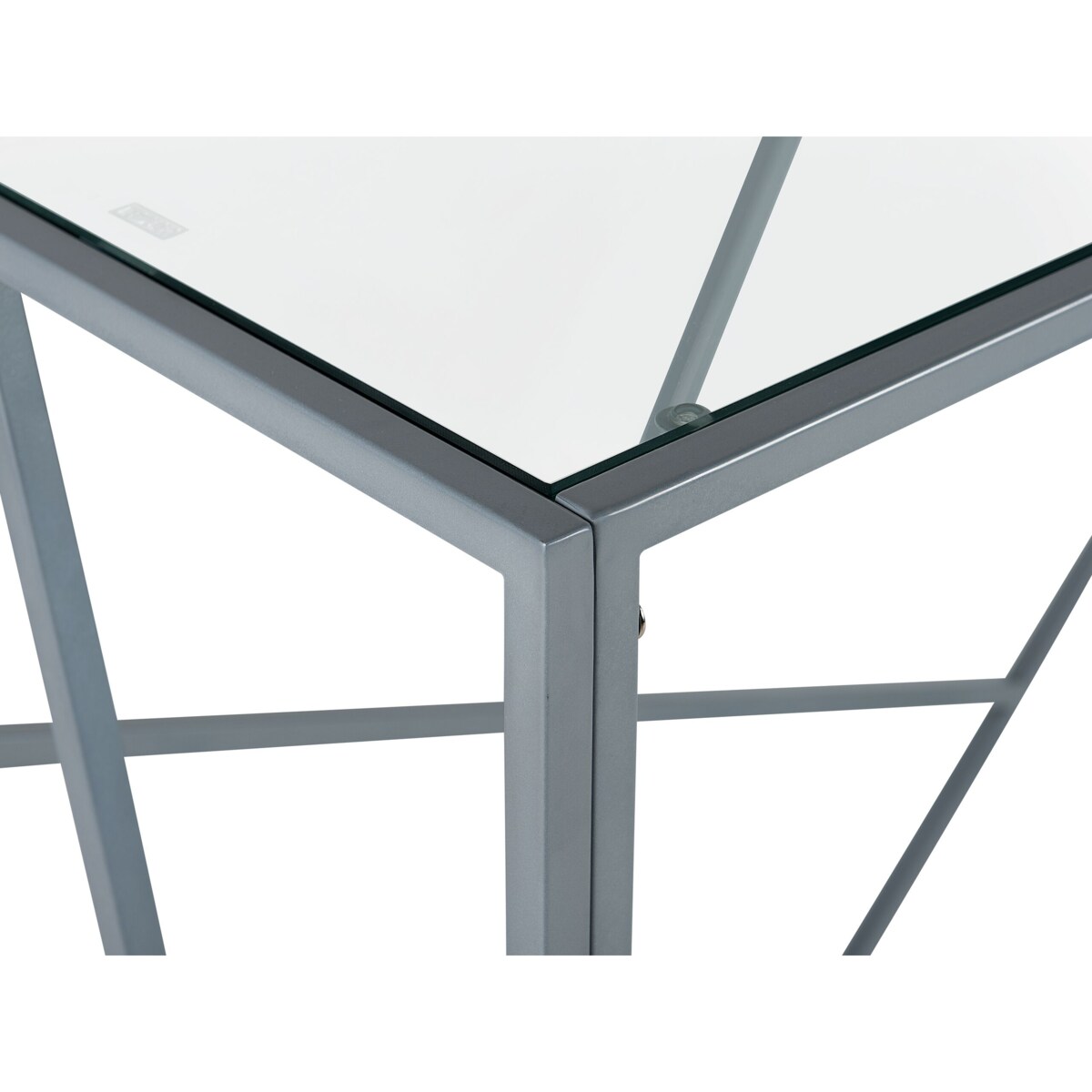 Konsola szklana srebrna ORLAND