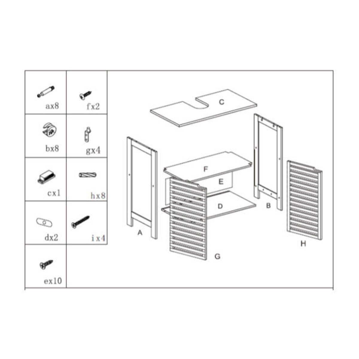 Szafka pod umywalkę SICELA