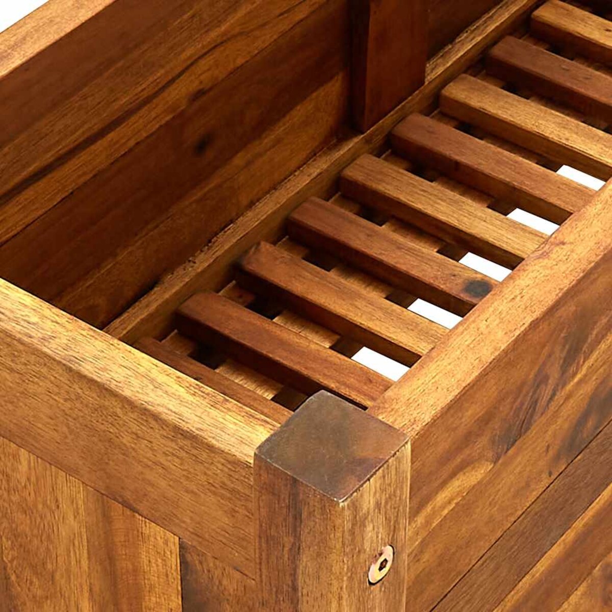 vidaXL Podwyższona donica ogrodowa, drewno akacjowe, 76x27,6x25 cm