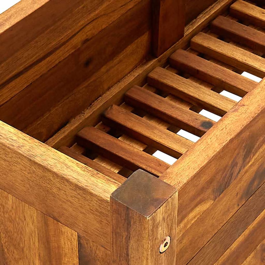 vidaXL Podwyższona donica ogrodowa, drewno akacjowe, 76x27,6x25 cm