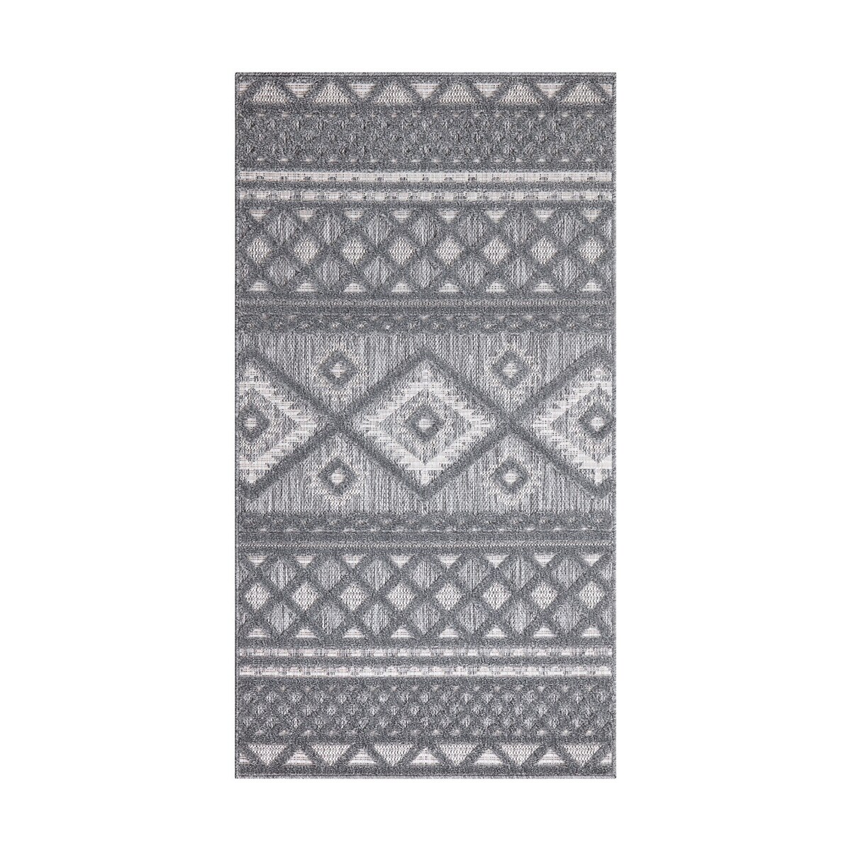 Dywan na zewnątrz i do wnętrz boho Sanori 4350 Antracyt 200x290