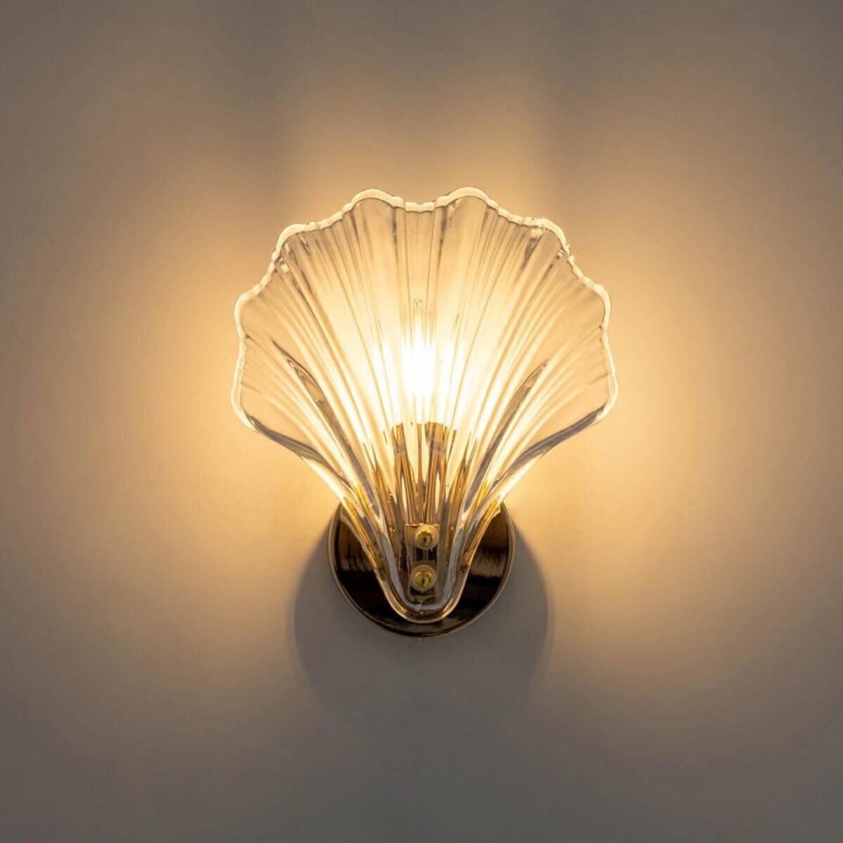 Lampa ścienna CONCHA złota