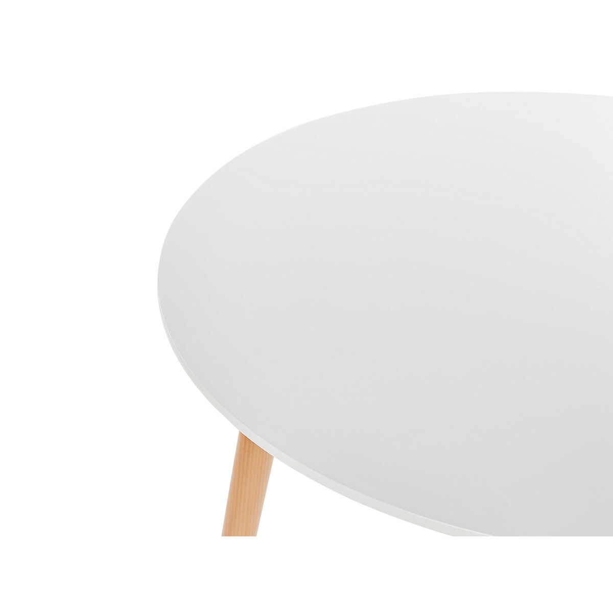 Stół do jadalni okrągły ⌀ 80 cm biały BOMA