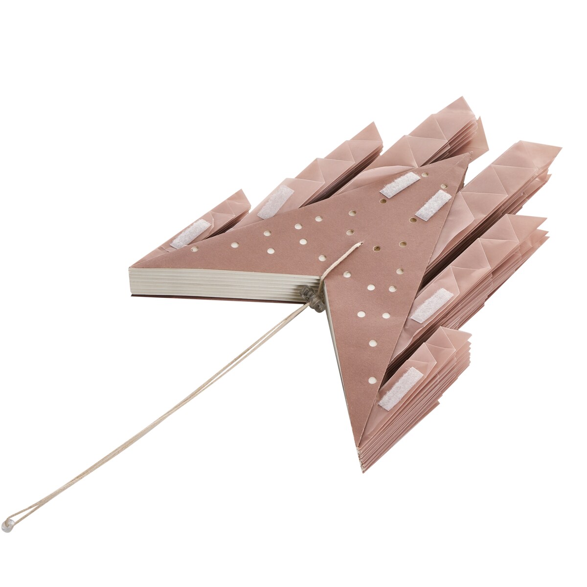 Dekoracja świąteczna OSTERAN Gwiazda 59 cm Różowy