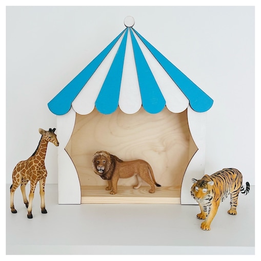 Cyrkowa półka KUBUKU niebieska