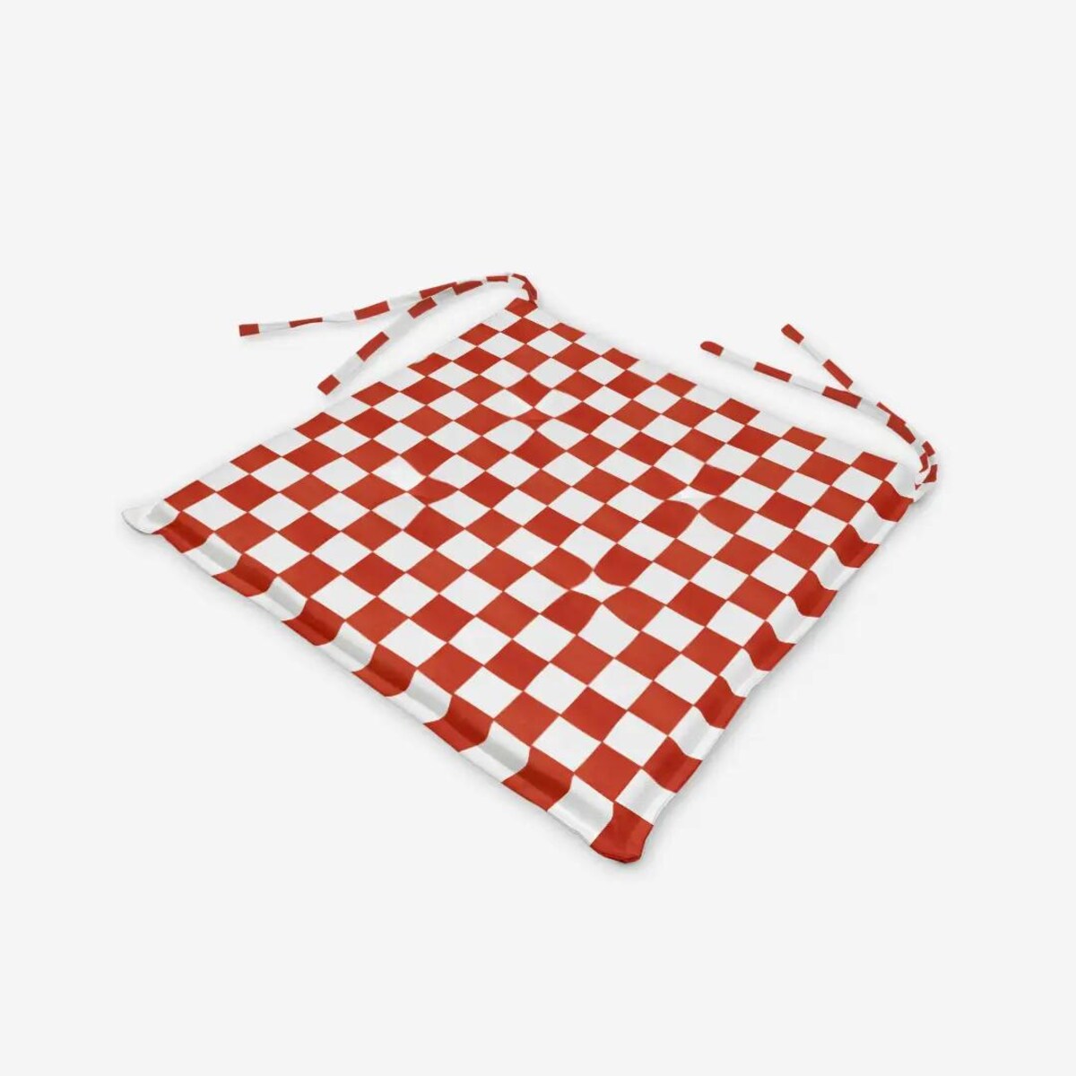 Poduszka świąteczna na krzesło - czerwona krata