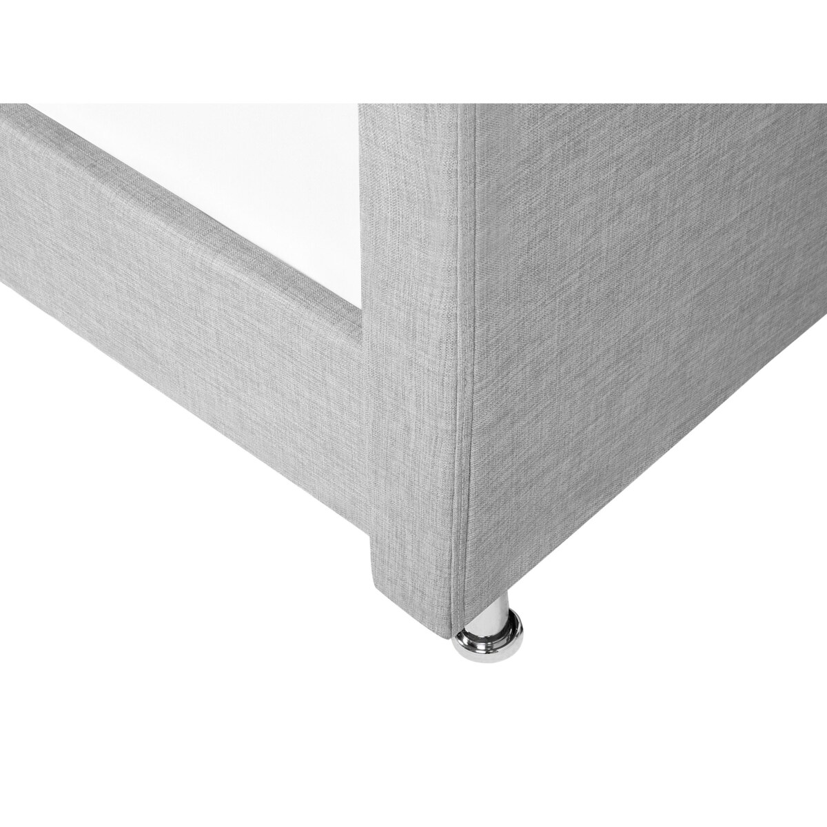 Łóżko tapicerowane 90 x 200 cm szare METZ