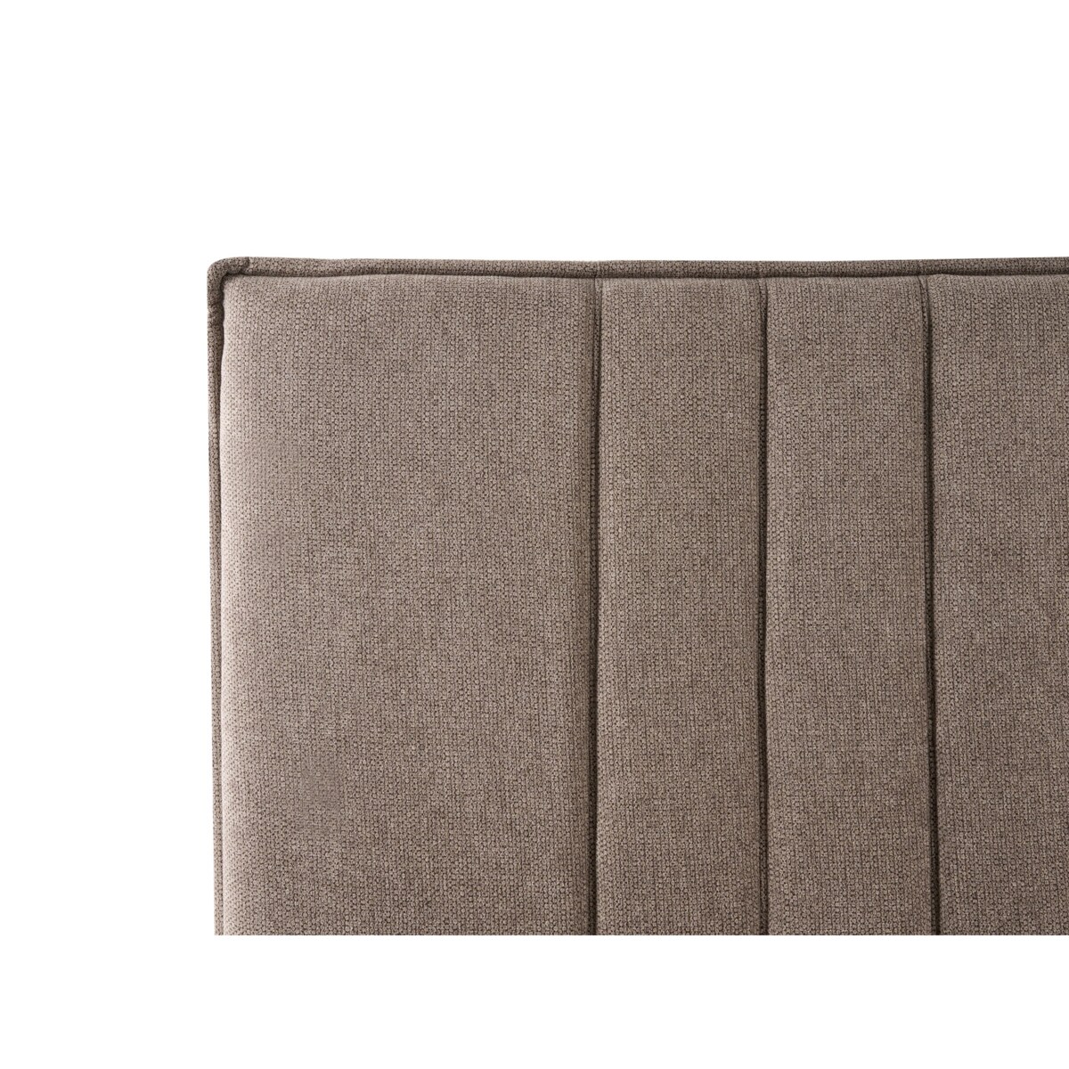 Łóżko z pojemnikiem TARASCON 140 x 200 cm Beżowoszary