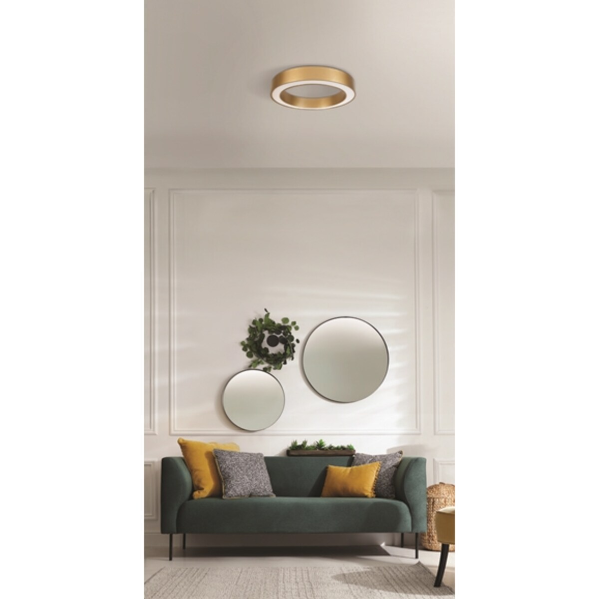 Lampa sufitowa Marco AZ5030 LED 30W okrąg koło złota