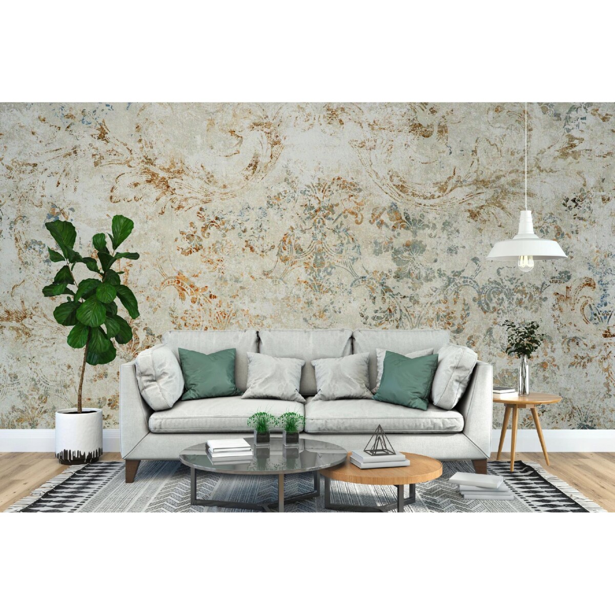 Fototapeta Stary Bezowy Szary Vintage Do Sypialni Salonu 294X260