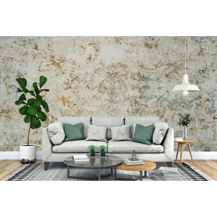 Fototapeta Stary Bezowy Szary Vintage Do Sypialni Salonu 294X260