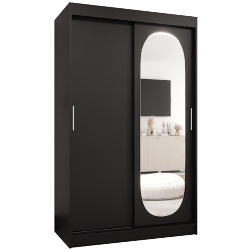 Szafa przesuwna ROYAL 120 czarny