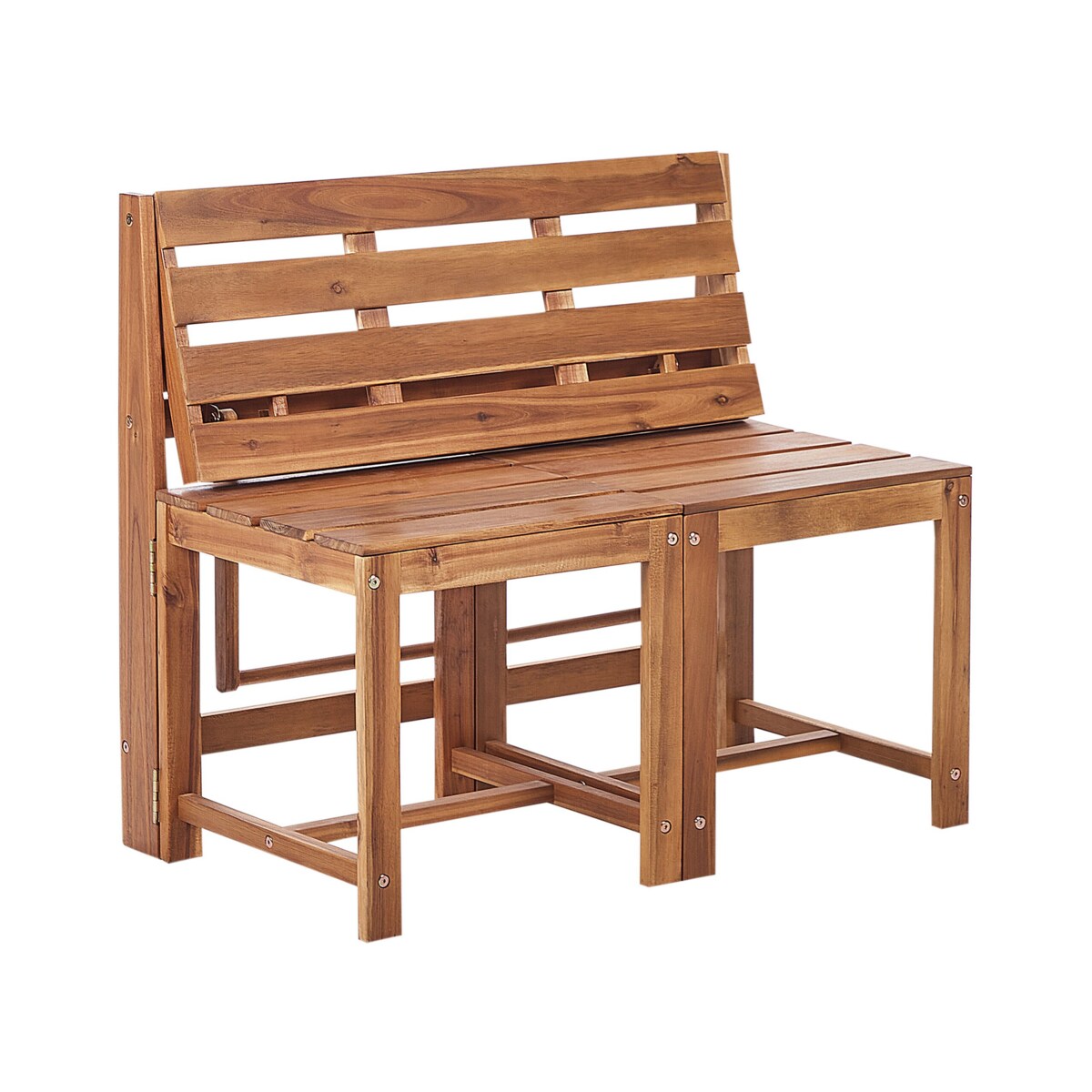 Ławko-stół TUENNO Drewno akacjowe Brązowy