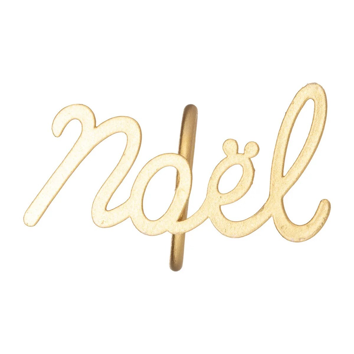 Obrączki metalowe na serwetki złote 4 szt. Noël