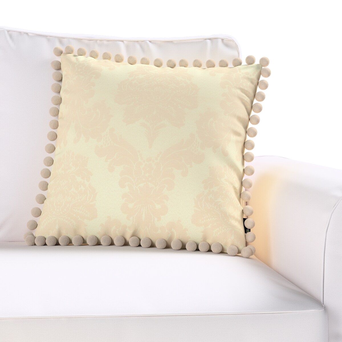 Poszewka Wera na poduszkę 45x45 liście akantu na tle ecru