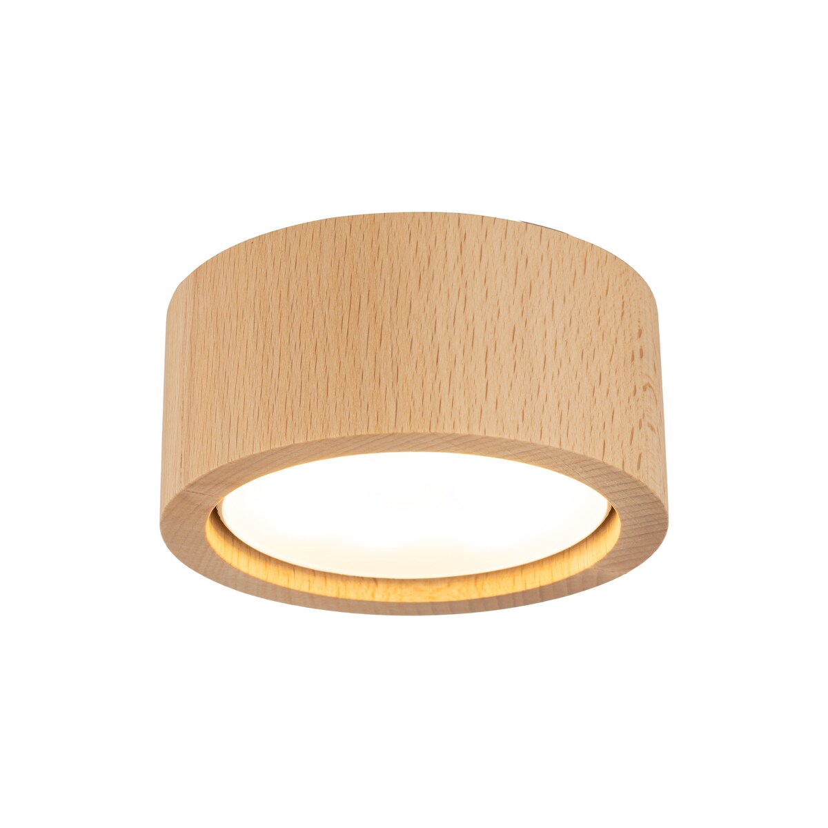 Oprawa natynkowa spot TK Lighting EVE WOOD BUK 10123 GX53 drewniana buk IP20 1x10W LED do salonu i kuchni
