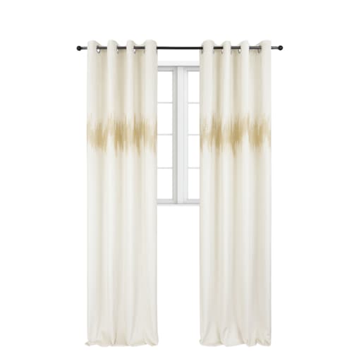 zasłona welurowa ecg gold 140x250 cm śmietanowa