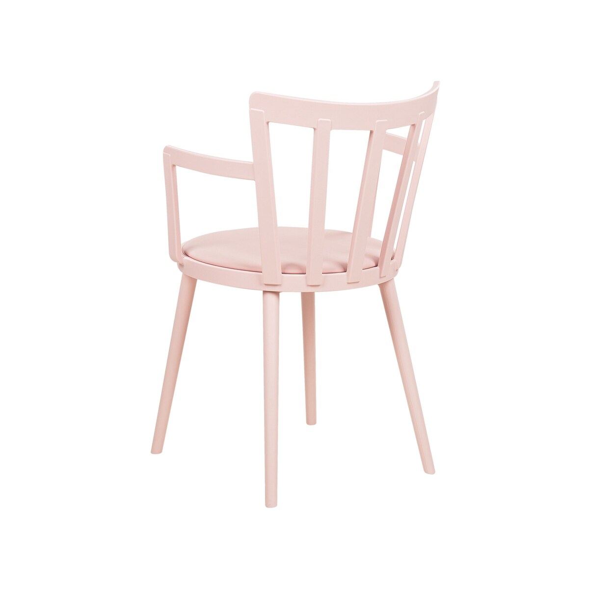 Zestaw 4 krzeseł do jadalni różowy MORILL