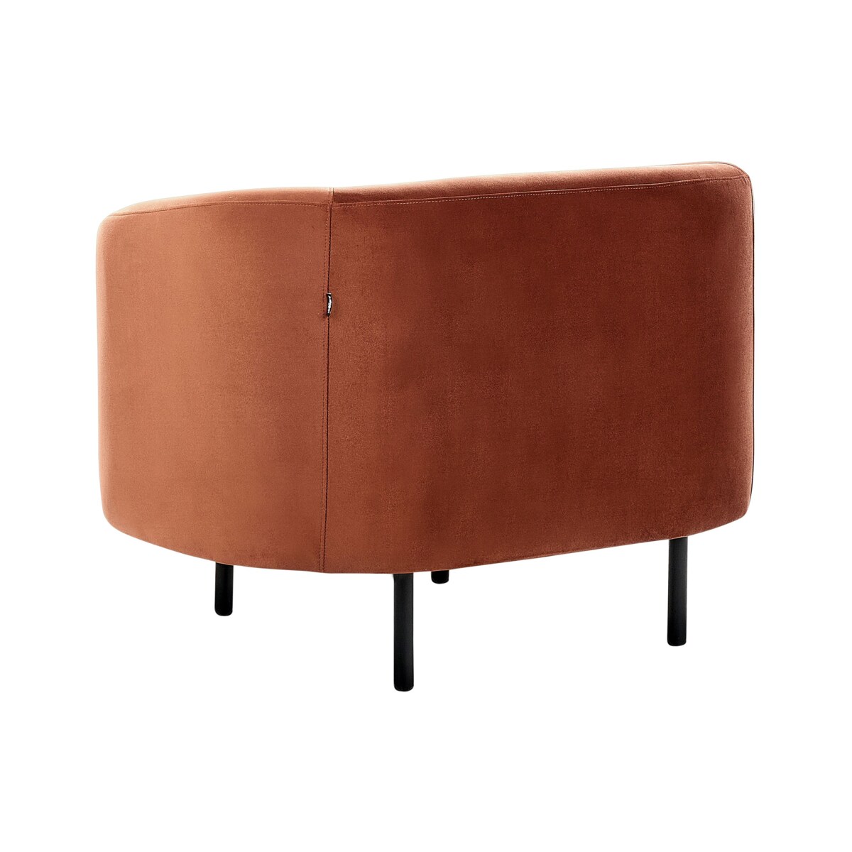 Fotel LOEN Welur Pomarańczowy