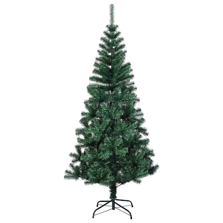 vidaXL Sztuczna choinka z opalizującymi końcówkami, zielona, 240 cm