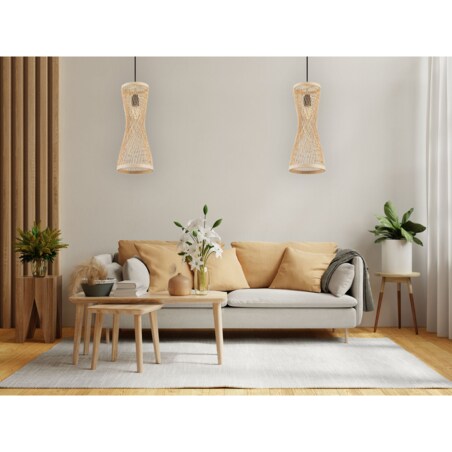 Lampa wisząca naturalna Boho APP1637-1CP