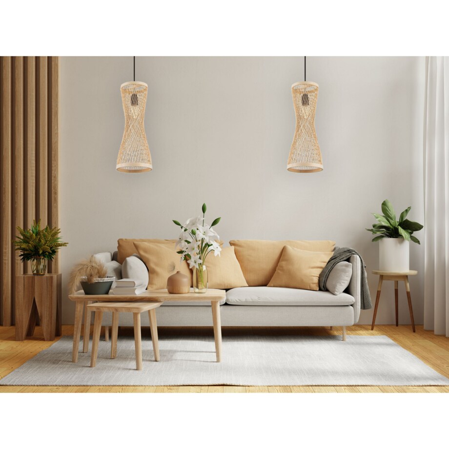 Lampa wisząca naturalna Boho APP1637-1CP