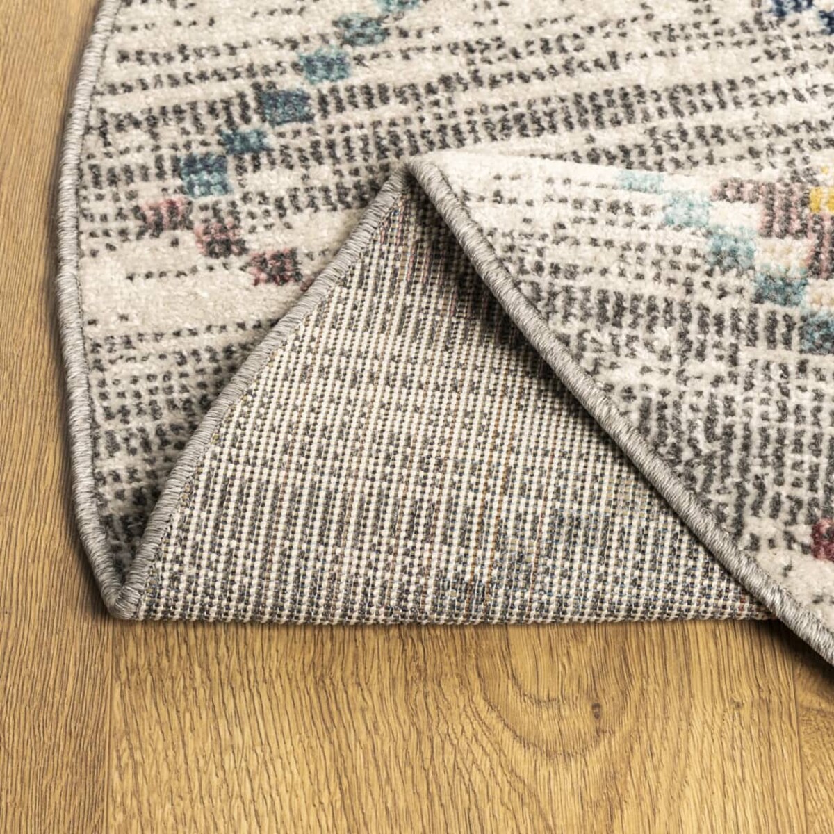 vidaXL Dywan ARBIZU do pomieszczeń i na zewnątrz, vintage, Ø 120 cm