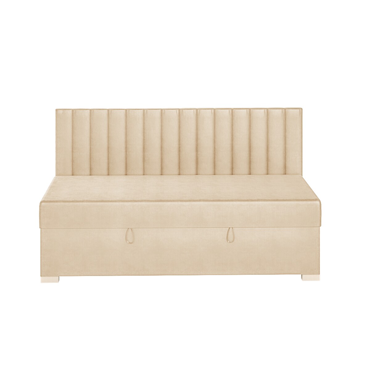 Mesonica Łóżko Chill, linie beżowe, 90x200