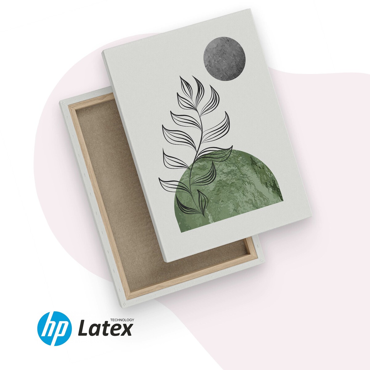 3x Obraz Ścienny Do Salonu Set Liście Tropikalne Abstrakcja Styl Boho 30x40cm