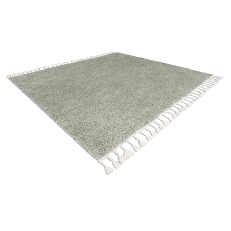 Dywan kwadratowy BERBER 9000 zielony Frędzle 120x120 cm