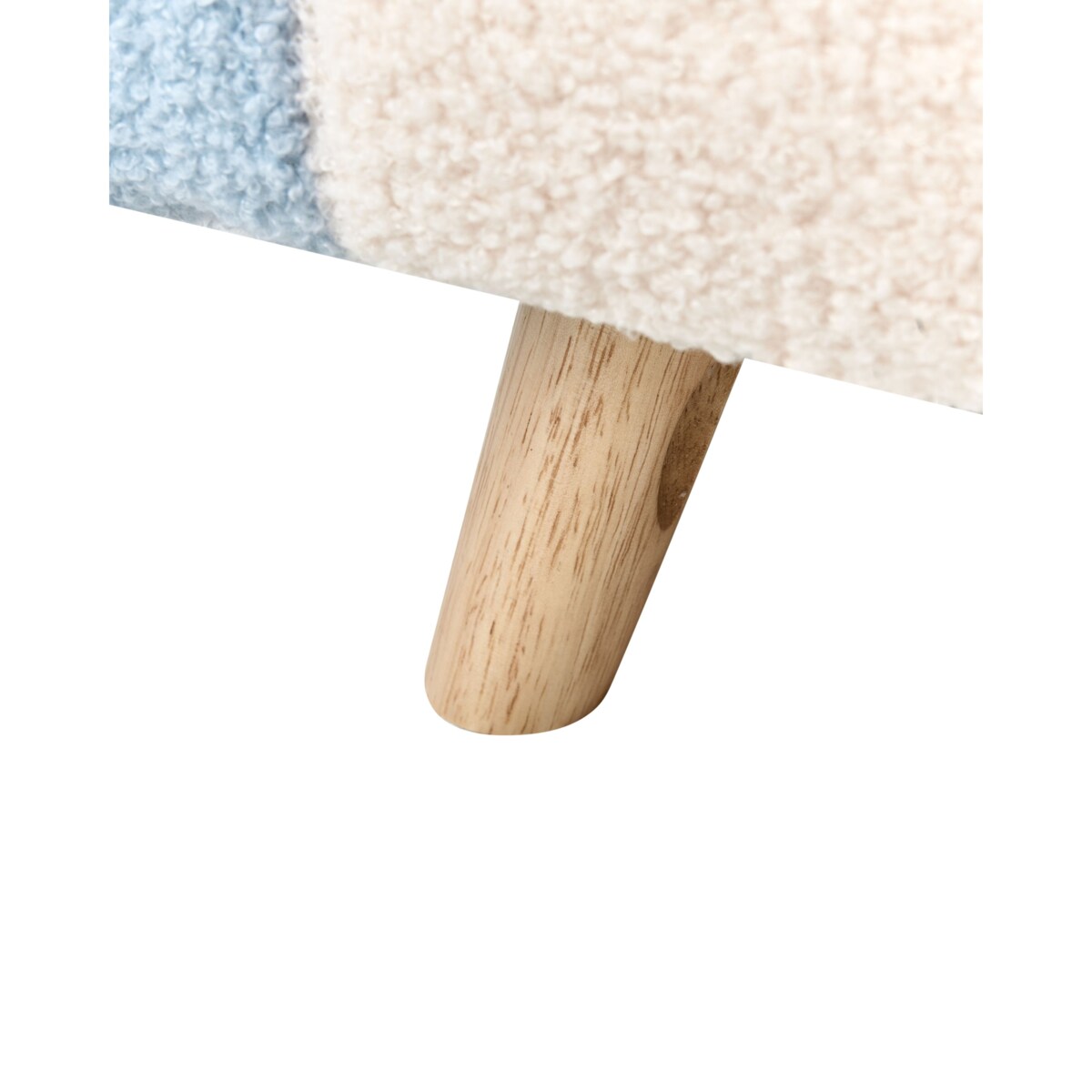 Fotel dziecięcy boucle niebieski OMBO