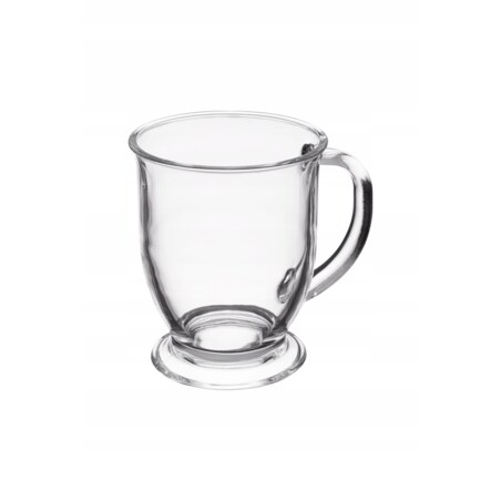 SZKLANKA KUBEK na latte kawę herbatę napoje duży 450 ml na stopce wysoka 6x